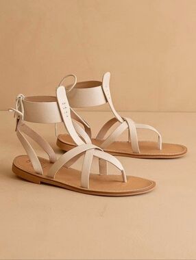 Brand New Ladies Size 9 Blaze Lace-up Sandal These Retail $40 New Cream In Color